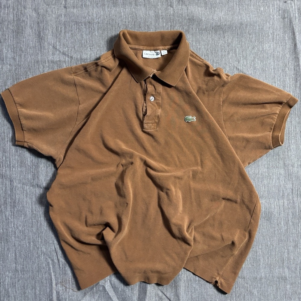 Brown Lacoste polo‎ shirt - 2XL